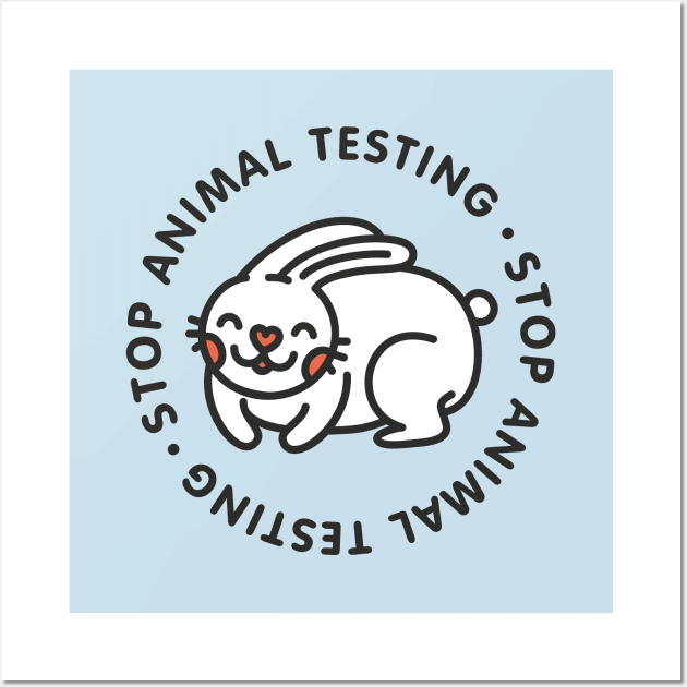 Stop animal testing Wall Art by Broccoliparadise